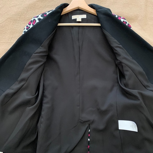 Michael Michael Kors leopard print tuxedo blazer - Picture 4 of 7